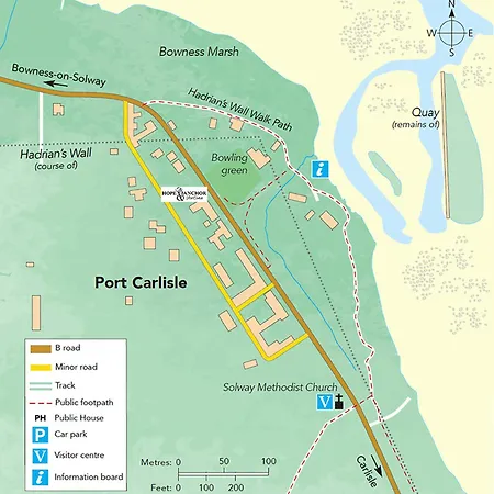 Hotel Hope & Anchor, Hadrian's Wall, Port Carlisle, Solway Firth, Area Of Natural Beauty Port Carlisle